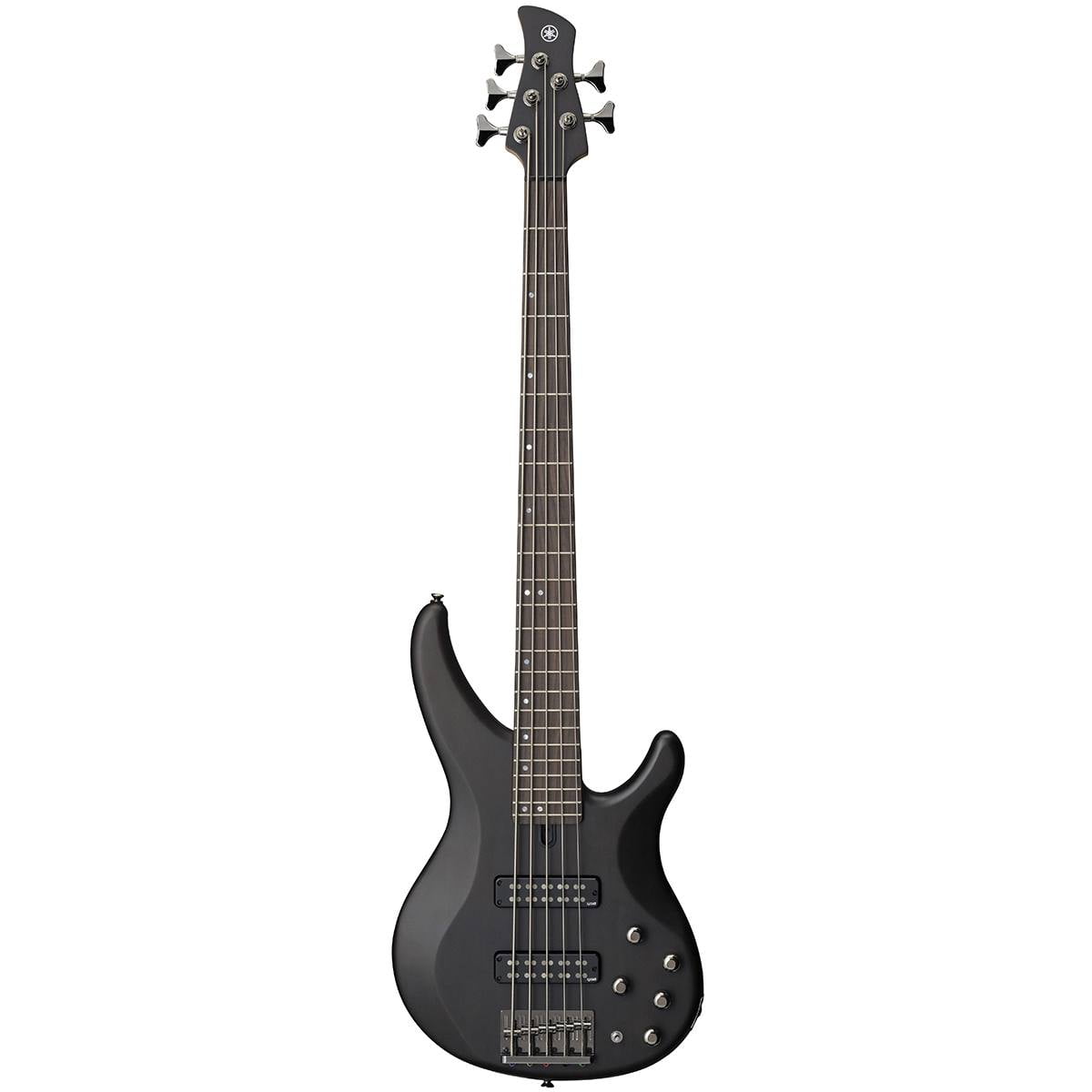 Yamaha TRBX505 5-String Premium Electric Bass Guitar Transparent Black Rosewood Fretboard