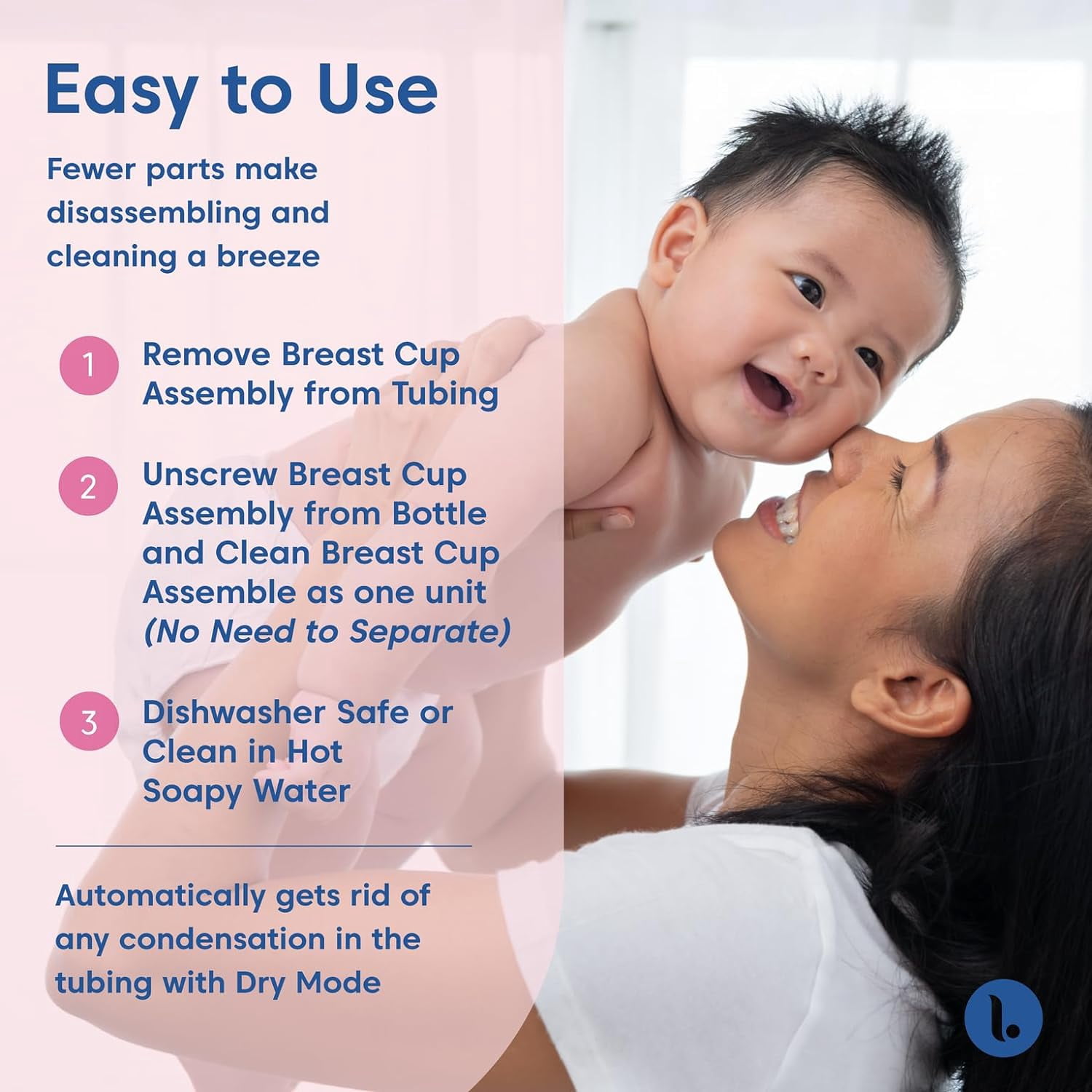 Limerick PJ's Comfort Electric Breast Pump, Hospital Grade Compression & Vaccum Technology, Dual Soft Silicone Breast Cups