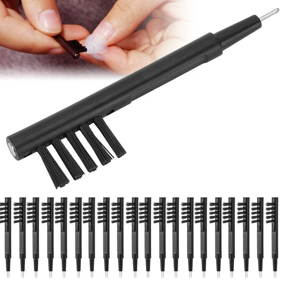 Dioche 20pcs Hearing Cleaning Brush with Wax Loop Accessory,Cleaning Brush Tool