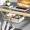 White-Large, variant on Invisible Storage Table Shelf Storage Box New Pull Out Storage Box Hanging Under Desk Drawer Large Capacity Undertable Drawer