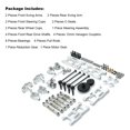 thumbnail image 2 of Front Rear Drive Shafts Remote Control Car Motor Gear Assembly Set Upgrade Modified Parts Replacement for WLtoys 124018 124019 Silver, 2 of 8