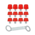 thumbnail image 3 of harayaa 12 Pieces Football Boot Spikes Screw in Threading Screw Non Slip with Wrench Red, 3 of 7