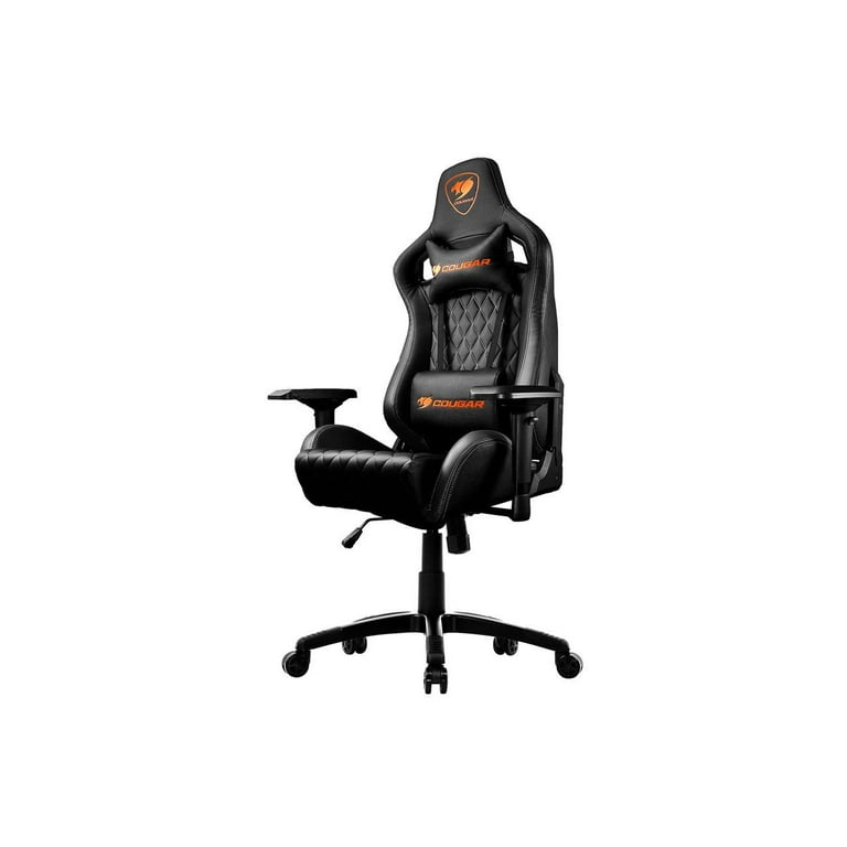 Cougar Armor S (Black) Luxury Gaming Chair with Breathable Premium PVC  Leather and Body-embracing High Back Design