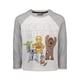 thumbnail image 5 of Camiseta STAR WARS para niños pequeños, manga larga, 3T, paquete de 2 unidades, negro/gris, 5 of 9