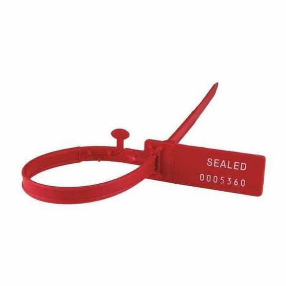 Tydenbrooks Secure Grip Seal,11"L,Red,PK100 V9291111-1-GRAI