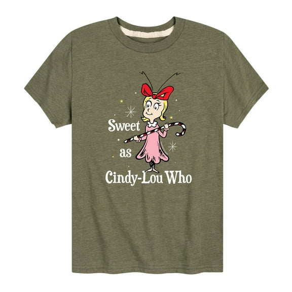Dr. Seuss - The Grinch Sweet As Cindy Lou Who - Toddler And Youth Short Sleeve Graphic T-Shirt