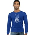 thumbnail image 2 of Go All Out Bunny Face With Sunglasses Long Sleeve T-Shirt Mens, 2 of 3