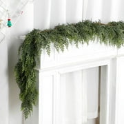Real Touch Cedar Garland Artificial Christmas Indoor Outdoor Holiday Decor