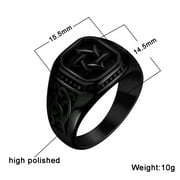 Jewmon Star of David Ring Judaic Magen David Star Finger Ring Jewish David Gothic Judaism Jewelry