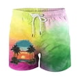 thumbnail image 6 of Nmnitkp Mens Swim Trunks Beach Shorts Quick Dry Hawaiian Swimming Shorts with Mesh Lining Swimwear Bathing Suit for Men Multicolor,5XL, 6 of 7