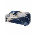 thumbnail image 2 of Marble Navy Blue Couch Cover Sofa Covers 3 Cushion Sectional Couch, Abstract Gold White Brick Stone Motif Washable Sofa Covers Slipcover Sectional Sofa Cover, Furniture Protector 71"x150", 2 of 9