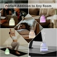 thumbnail image 4 of SOICARE 200ml Glass Reservoir Essential Oil Diffuser with Glass Dome Ultrasonic Aromatherapy Diffuser with Four Timer Colorful Light Auto-Off for Gift Home Office Bedroom, 4 of 8