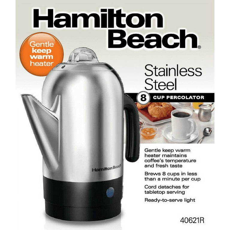Hamilton Beach 8 Cup Stainless Steel Percolator