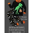 thumbnail image 2 of FEDPOP Toddler Boy Halloween Clothes Set Pumpkin Dinosaur Pajamas 4T, 2 of 7