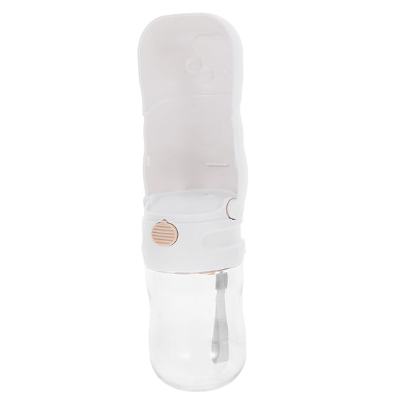 CRILSTYLEO Portable Dog Water Bottle Set for Travel and Outdoor Use, and Practical, Ideal for Beach and School Trips, White