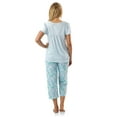 thumbnail image 4 of Casual Nights Women's Short Sleeve Lace Dot Capri Pajama Set, 4 of 4