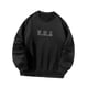 thumbnail image 5 of Sudadera con cuello redondo para hombre y mujer, Jersey, sudadera negra, Tops de manga larga con cuello redondo, holgados para mujer, hombre, compras, , negro, l, 5 of 8
