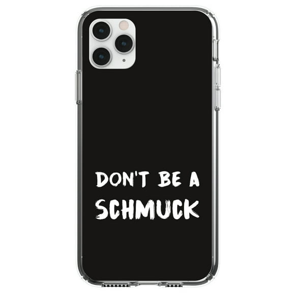 DistinctInk Clear Hybrid Case for Apple iPhone 13 Pro Max (6.7" Screen) - Black & White - Shockproof Protection