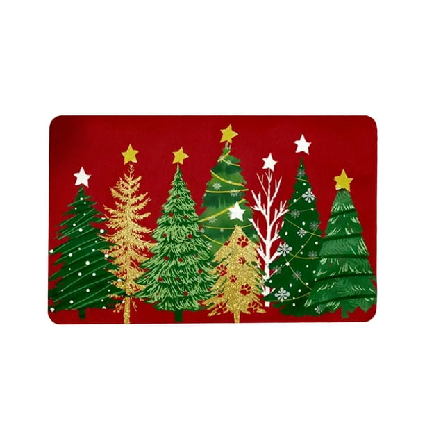 Yhmxh Alfombrillas de baño para baño Alfombra de baño Tapete navideño absorbente para cocina y baño Decoración del baño