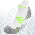 thumbnail image 3 of Calcetín de compresión de tobillo para hombres y mujeres, 4 pares, calcetín de compresión de corte bajo para correr con soporte de tobillo, 3 of 5