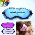 thumbnail image 1 of Embroidery Letters Cover Lightweight Lace Shade Blindfold Sleeping Aid Eye Mask, 1 of 10