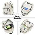thumbnail image 5 of FORMRS Mini Backpack Purse for Women Quilted Travel Daypack Casual Shoulder Bag, Black Cute Cats, 5 of 7