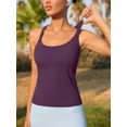 thumbnail image 2 of ANFERRY Womens Workout Tank Tops Ribbed Built in Bra Athletic Shirts Scoop Neck Racerback Yoga Camisoles, 2 of 7