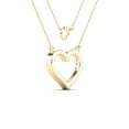 thumbnail image 3 of aaXia 14K Yellow Gold Diamond Accent Heart Shaped Necklace, 3 of 4