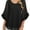 Black, variant on Weardear Blouses for Women Dressy Casual Womens 3/4 Ruffle Sleeve Tops Flowy Chiffon Blouses Double Layers Casual Shirts Tops