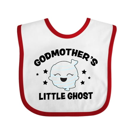 

Inktastic Cute Godmother s Little Ghost with Stars Gift Baby Girl Bib
