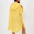 thumbnail image 7 of Women's Long Sleeve Beach Cover Up, UPF Sun Protection Hooded Cardigan, Bikini Cover Shirt for Swimming, Sports and Casual Wear Yellow A, 7 of 7