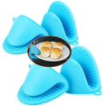 thumbnail image 1 of ENIVING 4PCS Mini Oven Mitts Gloves Silicone Heat Resistant Cooking Pinch Mitts Potholder for Kitchen Cooking & Baking, 1 of 7