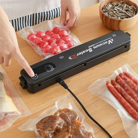 Vacuum Sealer, Food Vacuum Sealer Machine, Automatic Food Vacuum Sealer For Food Preservation Air Sealing Packing System, For Sous-Vide And Food Storage