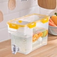 thumbnail image 4 of Household Cold Kettle With Faucet Fruit Teapot Water Cold Water Bucket Water Jug Yellow, 4 of 8