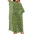 thumbnail image 3 of HELLHERO Geometric Scales Pattern Bathing Suit Cover Up High Quality Fabrics Breathable Free Size Long Kimono Swimsuit Cover Up for Women, 3 of 4