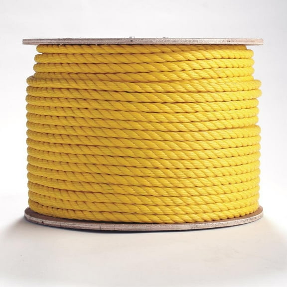 Erin Rope Polypropylene Rope Twisted Yellow 3/4 X 600'