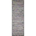 thumbnail image 6 of Bashian C186-GY-2.6X8-RO76A Bashian Charleston Collection Floral Transitional Polypropylene Machine Made Area Rug, Grey - 2 ft. 6 in. x 8 ft., 6 of 6