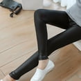 thumbnail image 3 of 1 Piece Faux Leather High Waisted Stretchy Black Leggings Women's High Waist Comfy Faux Leather Leggings Tights Stretchy Pleather Pants, S-5XL, 3 of 5