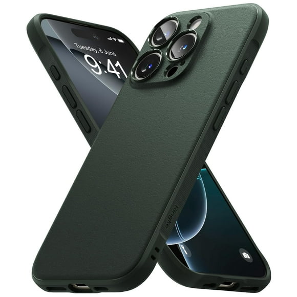 Funda de teléfono Ringke Onyx verde oscuro para iPhone 16 Pro