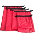 thumbnail image 2 of PRAETER 5pcs Waterproof Dry Bag, Outdoor Beach Buckled Storage Sack Travel Drifting Swimming Snorkeling Bags, Red, 2 of 2