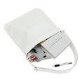 thumbnail image 2 of Muka Canvas Shoulder Bag with Zipper, White Hobo Crossbody Handbag Casual Tote, 2 of 8