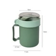 thumbnail image 6 of JANGSLNG Insulated Soup Cup with Handle Food Grade BPA Free Leak Resistant Portable Sealed Milk Oatmeal Breakfast Cup, 6 of 8