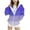 Blue, variant on Girls Hoodies Sherpa Lined Fleece Thermal Jacket Full Zip Long Sleeve Sweatshirts Gradient Color Shirts Coat,14-15Years