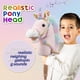 thumbnail image 2 of Peluche con forma de unicornio en forma de palo, caballo, HollyHome, relincho y galopando, 2 of 7