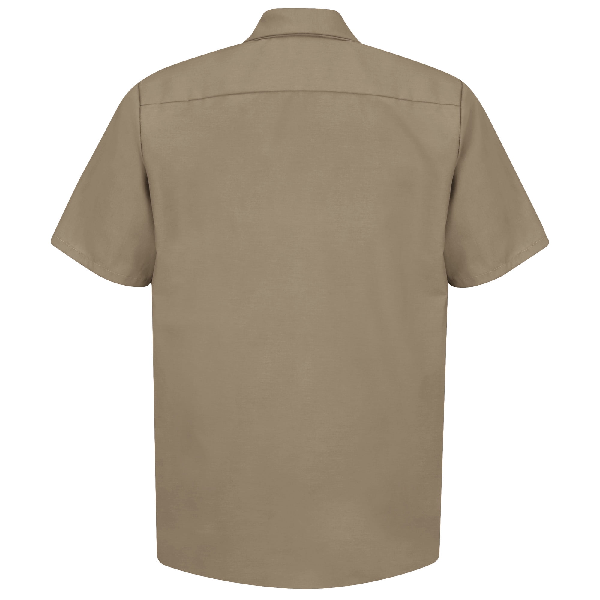Red Kap Men's Industrial Work Shirt, Short Sleeve, Wrinkle