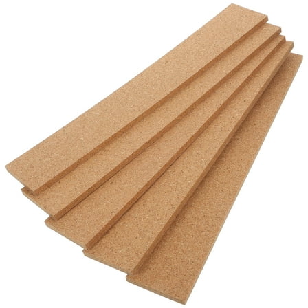 HOMEMAXS 5Pcs Adhesive Cork Bulletin Bars Cork Bulletin Strips Memo Board Strips for Office School