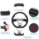 thumbnail image 4 of Volante Amonsee Fibra De Carbono Nappa Cuero Preforado Con Costuras Rojas Apto Para Subaru WRX STI 2015-2020, 4 of 8
