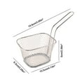 thumbnail image 3 of Kdkad Fry Serving Baskets, Stainless Steel Fry Basket, Food Baskets, 4 Inches Mini Square Chicken Wings Holder for Restaurant Cafe Table Food Serving, 3 of 6
