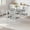 Washed gray + white tube, variant on Dining Table for 4, Small Table and Chairs Set of 4, Square Dinette Set for 4 with 4 Chairs, Dinner Table Set, 5 Piece Kitchen & Dining Room Sets for Small Space, Apartment