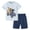 Light Blue, variant on TOWED22 Baby Boy Summer Clothes 2 Pieces Cartoon Crocodile Graphic Short Sleeve Tee Top Animal Print Shorts Toddler Outfits(Light Blue,3-4 Y)